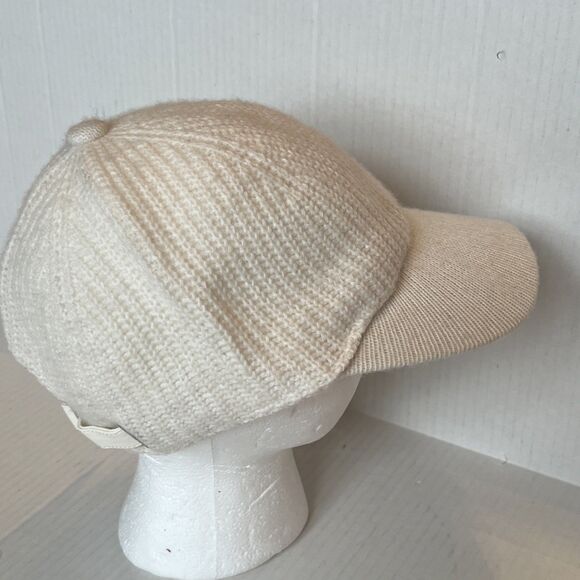 Design History DH OS Wool Blend Knit Off White Cap Adjustable Strap NWT main image 5
